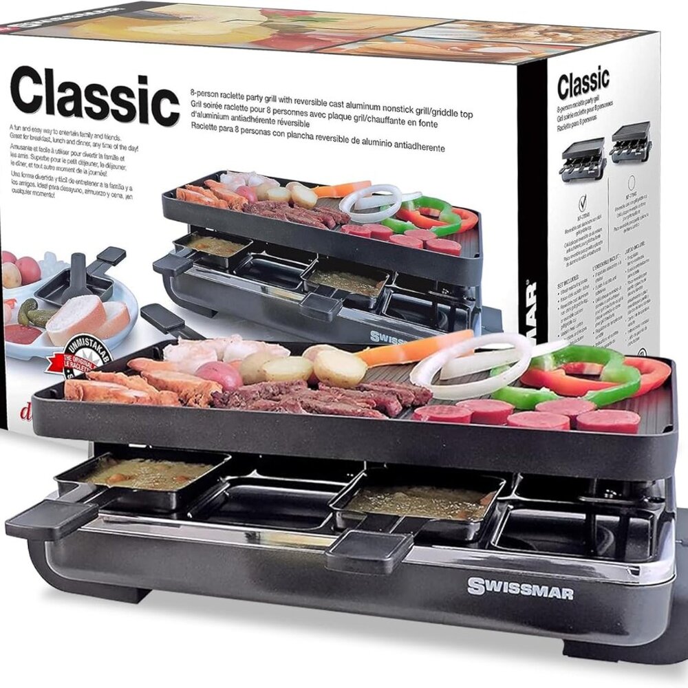 Swissmar Classic 8-Person Raclette Party Grill